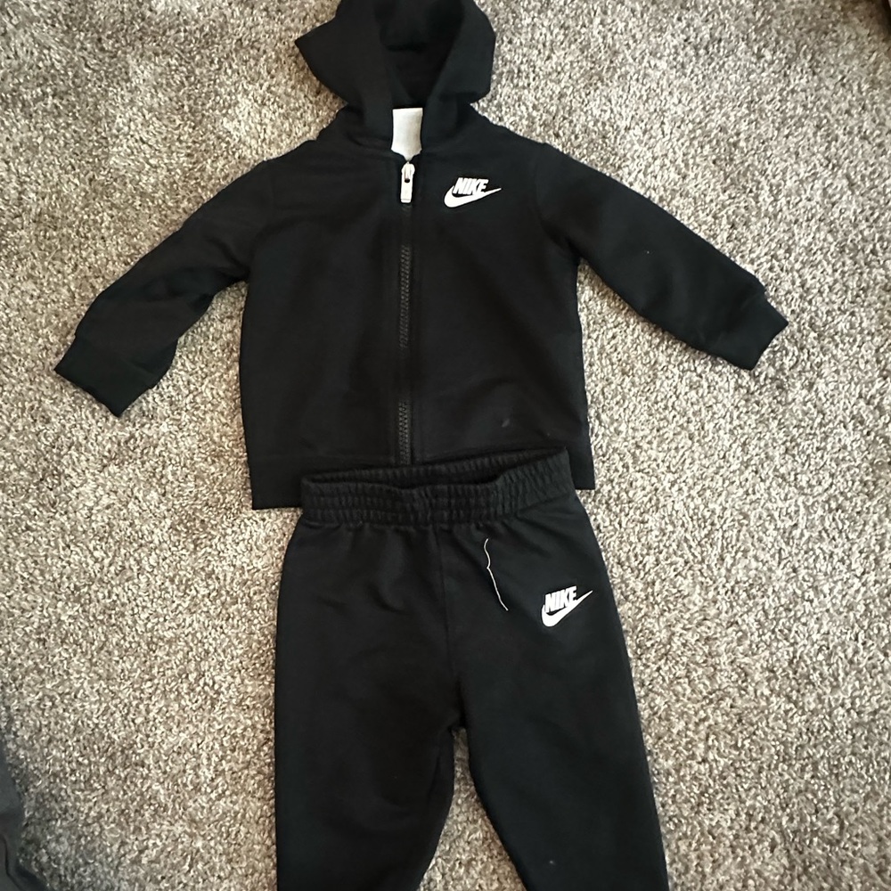 Nike Kids Black Tracksuit Set